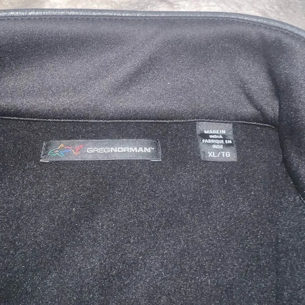 Greg Norman Collection Black Jacket Golf Long Sleeve Shirt